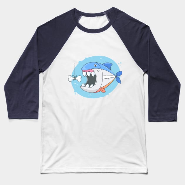 Bite Baseball T-Shirt by zoljo